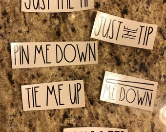 Adult Humor Decals - Rae Dunn Inspired Bathroom Storage Labels