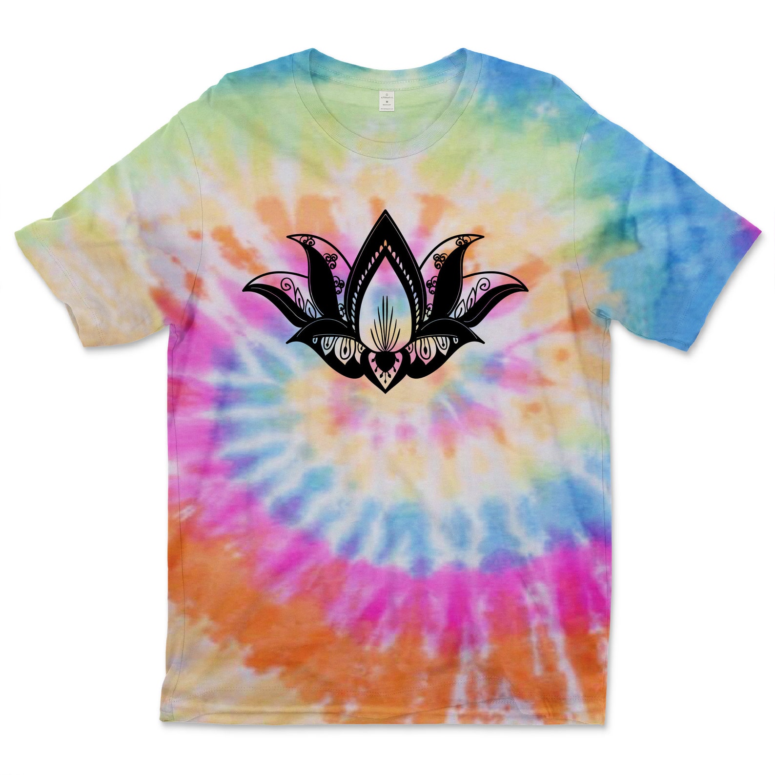 lotus flower tie dye shirt