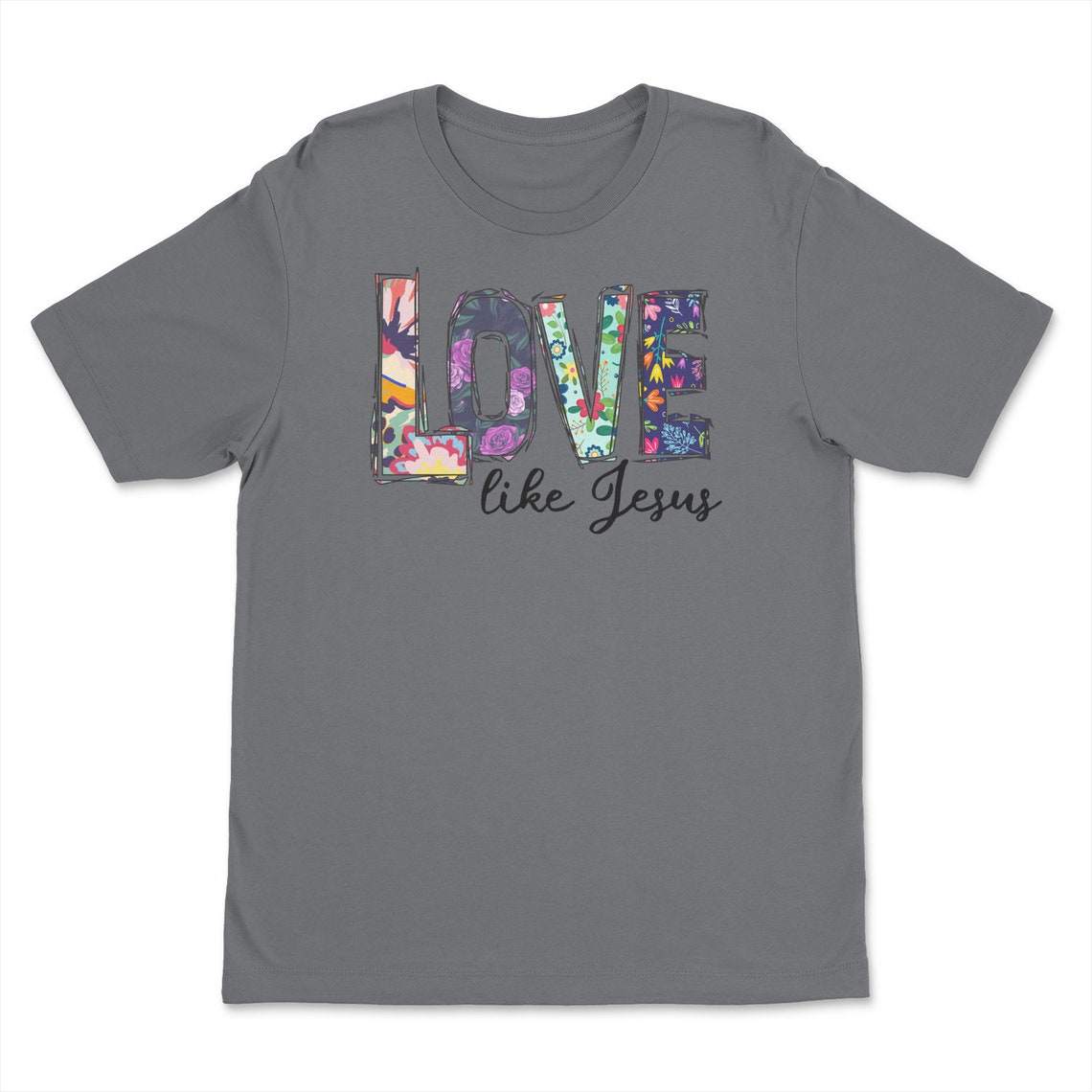 Love Like Jesus T-shirt Floral Shirt Christmas Shirt | Etsy