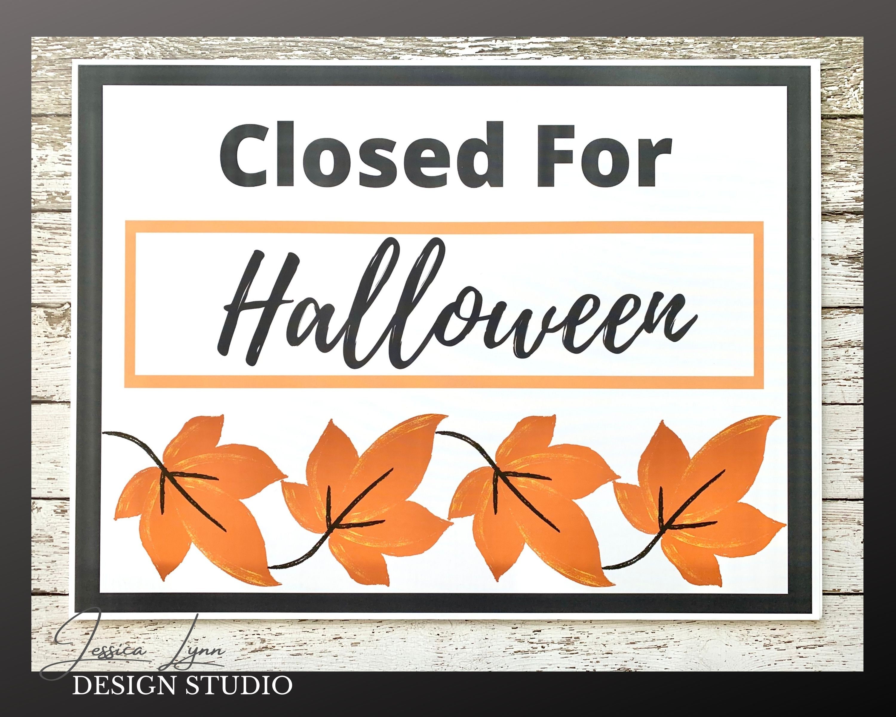 Halloween Yard Sign Image, INSTANT DOWNLOAD, Closed for Halloween