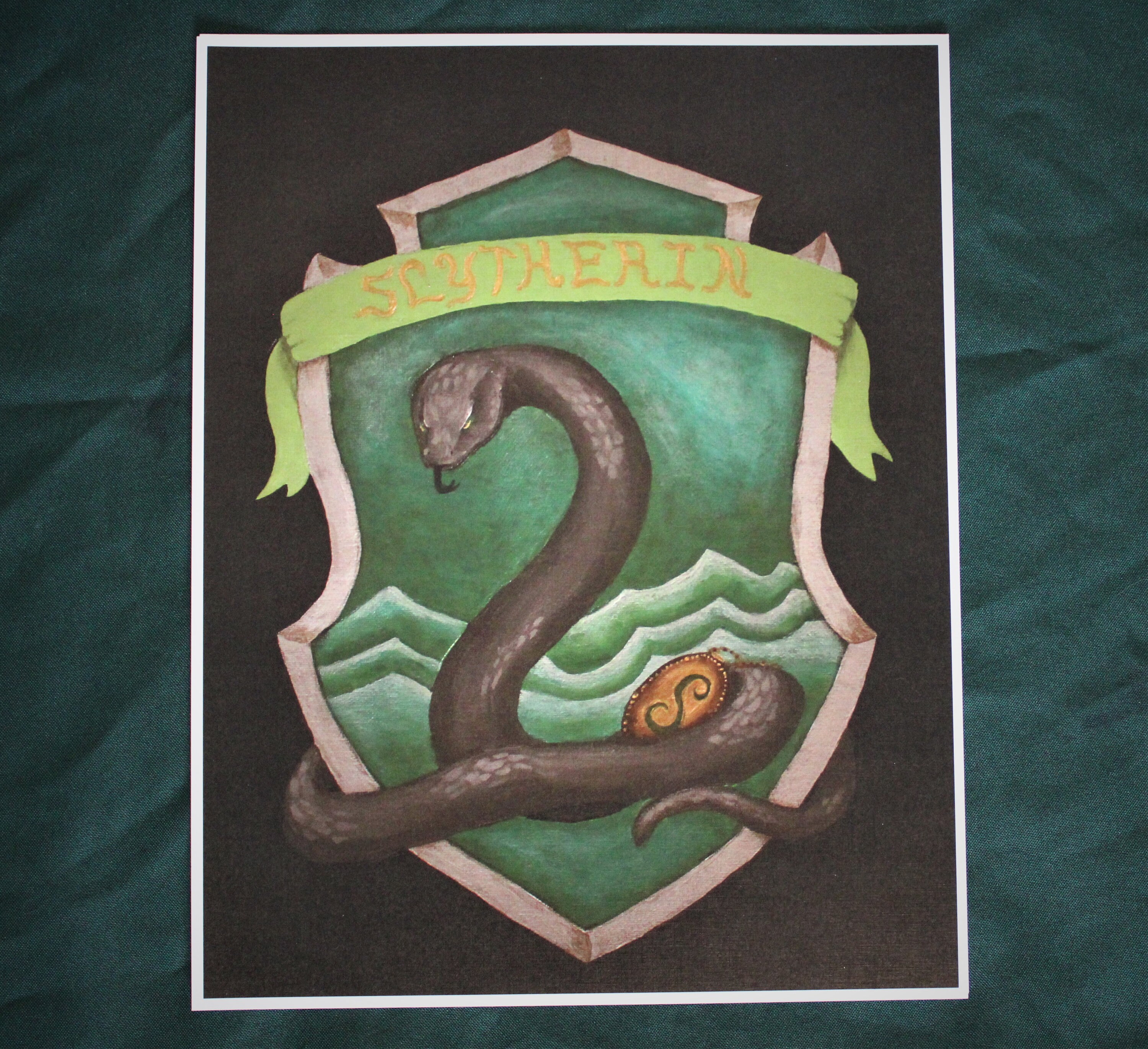 Houses of Hogwarts School Art Print set of 4, Fantasy Art Prints, Harry Potter Artwork Wall Art Gift