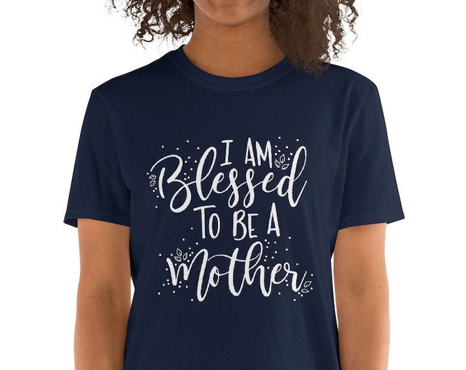 Blessed Mom Shirt, Mom Gift, Mommy T-Shirt, Mother's Day Gift, Christmas Gift for Mom, Gift for Wife, Pregnancy Tee, New mom gift