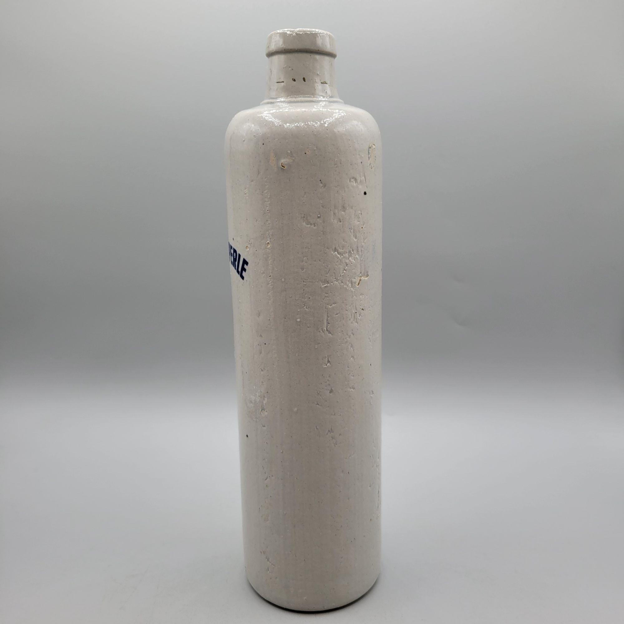 1960s Rheinperle Stoneware Demijohn Wine Bottle Embossed Salt