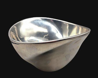 Nambe' Large Twist Bowl #736 Designed by Fred Bould 2003 - Etsy