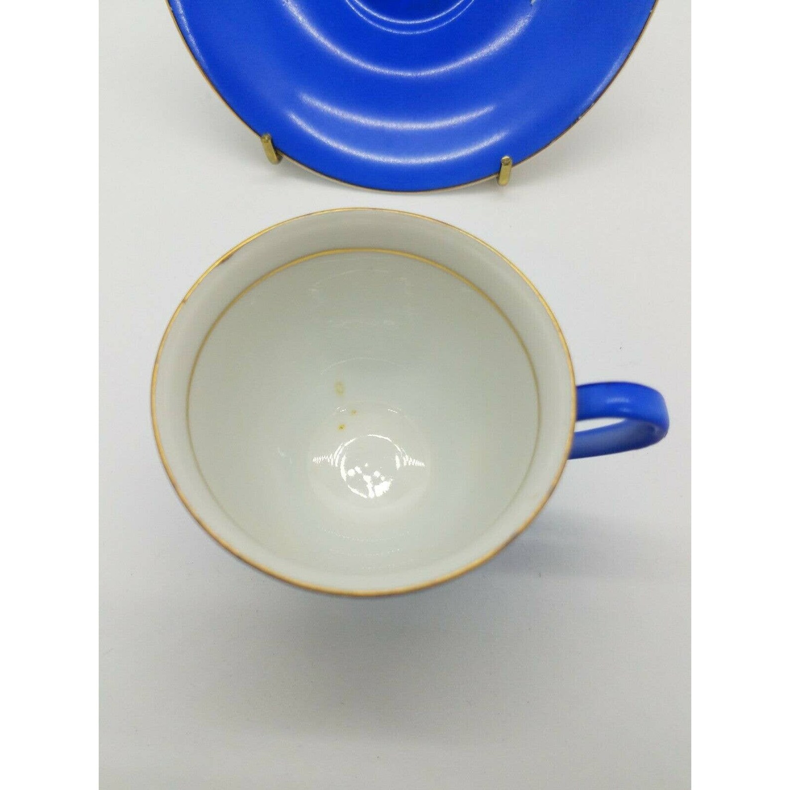 Made in Occupied Japan Small Blue Tea Cup and Saucer Floral Etsy