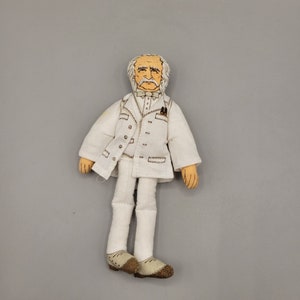 Mark Twain Cloth Doll Toy 1979 Storyteller Author Humorist Hallmark Card Co