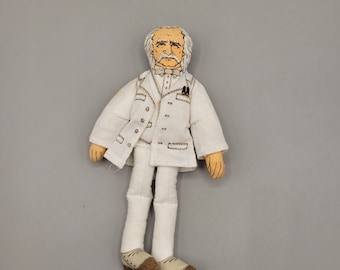 Mark Twain Cloth Doll Toy 1979 Storyteller Author Humorist Hallmark Card Co