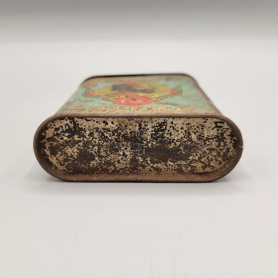 Buy Bagdad Short Cut Pipe Tobacco Tin Antique Advertising Pocket Size EMPTY  Online in India