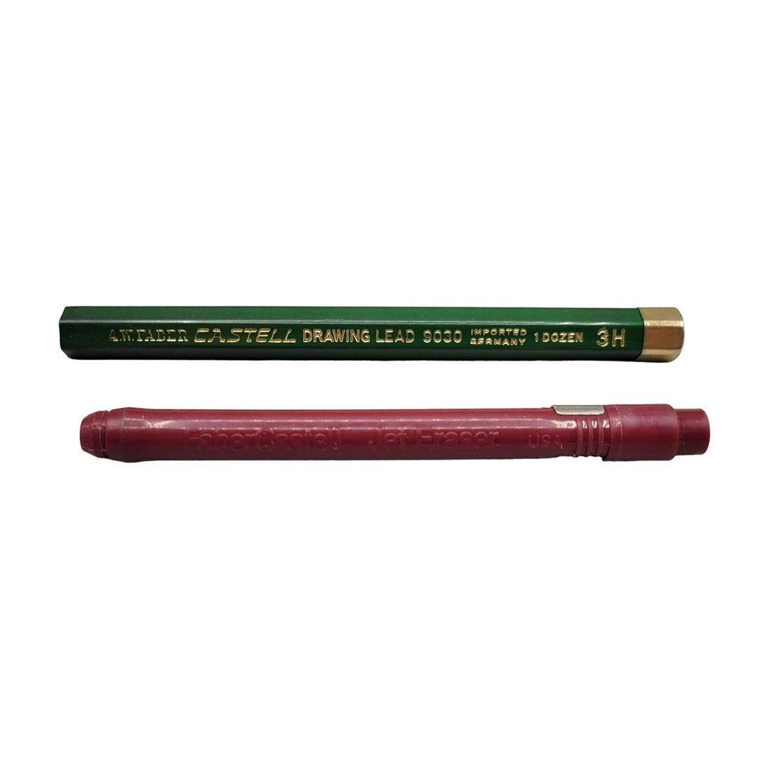 Faber Castell Jet Eraser Holder empty and Drawing Lead 9030 Etsy