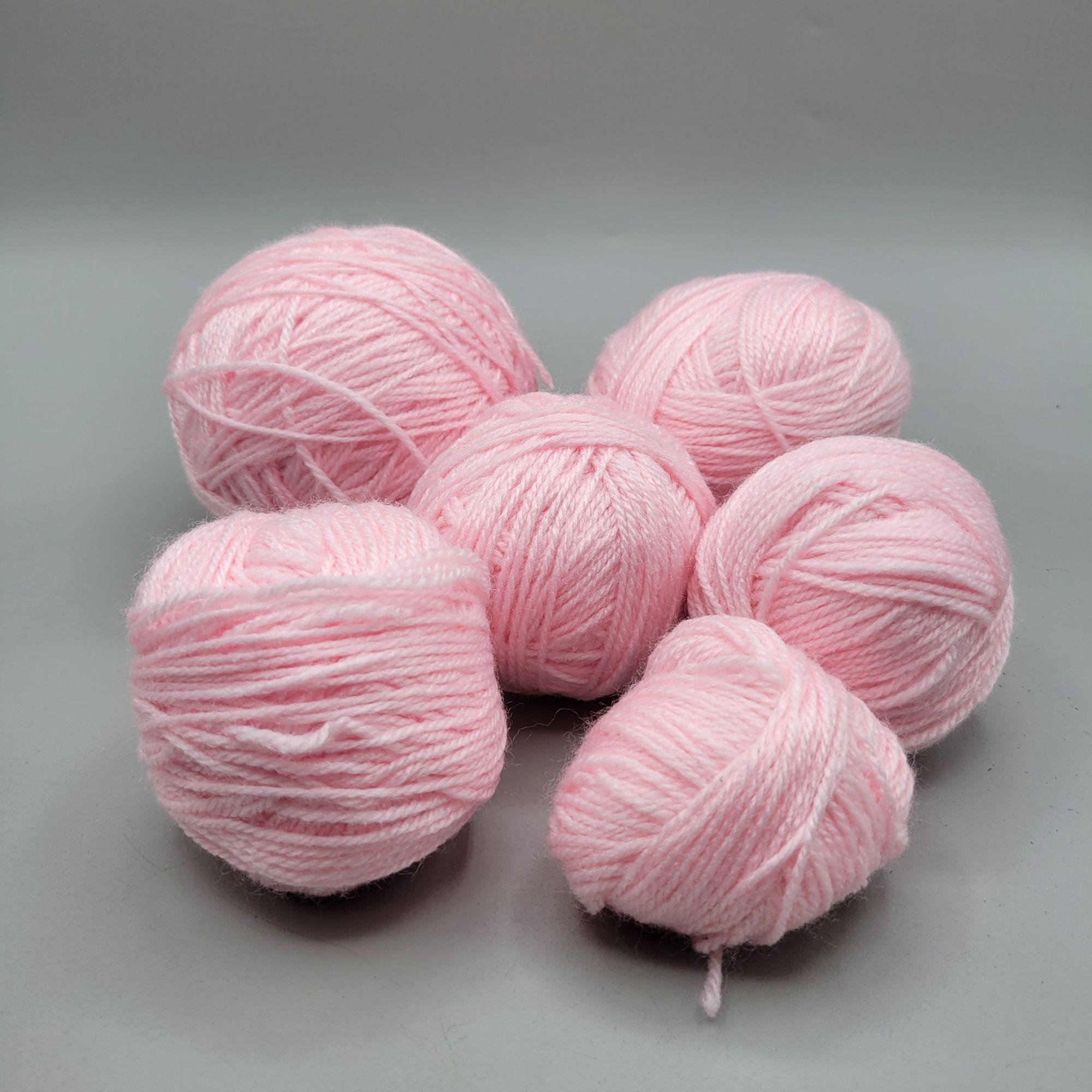 Pink Yarn Balls Knitting Crocheting Leftover Project Yarn 12 Oz - Etsy