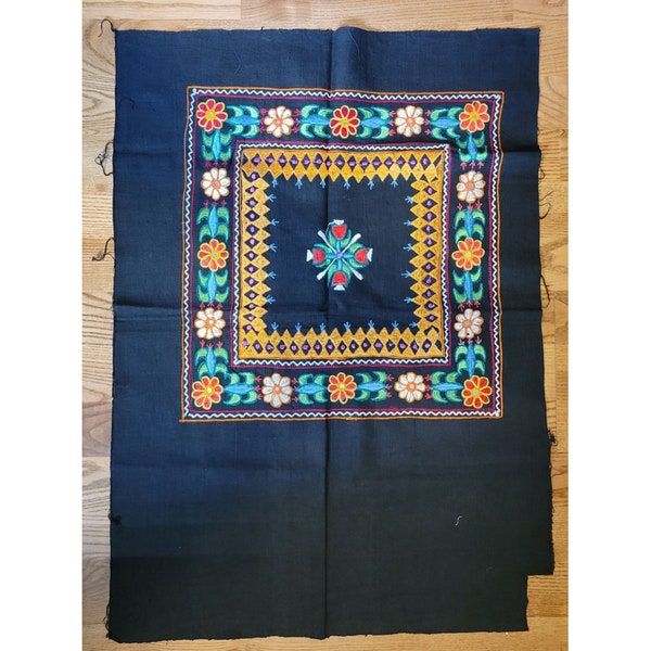 Black - Handcrafted Kutch Hand Embroidery Keychain
