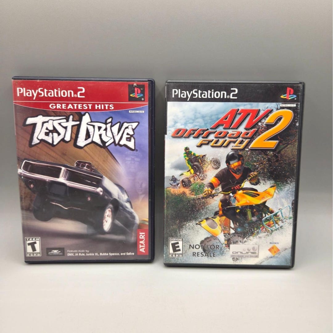 Playstation 2 Games Test Drive and ATV Offroad Fury 2 Complete Cases ...