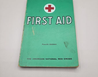 1957 American National Red Cross First Aid Book 4th Edition Softcover