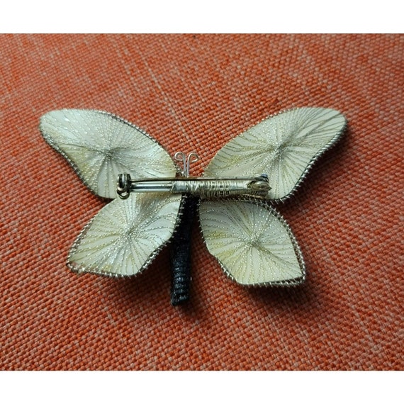 Old World Swallowtail Butterfly Fillagree Brooch … - image 2