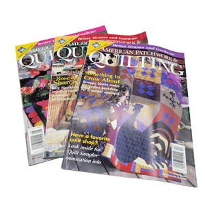 American Patchwork and Quilting Magazine Lot 3 Issues Better Homes and Gardens