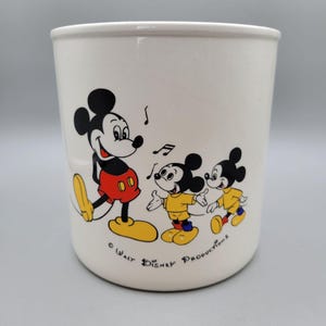 1960s Walt Disney Productions Mickey Mouse Ceramic Cookie Jar No Lid