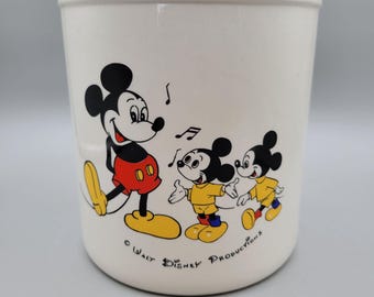 1960s Walt Disney Productions Mickey Mouse Ceramic Cookie Jar No Lid