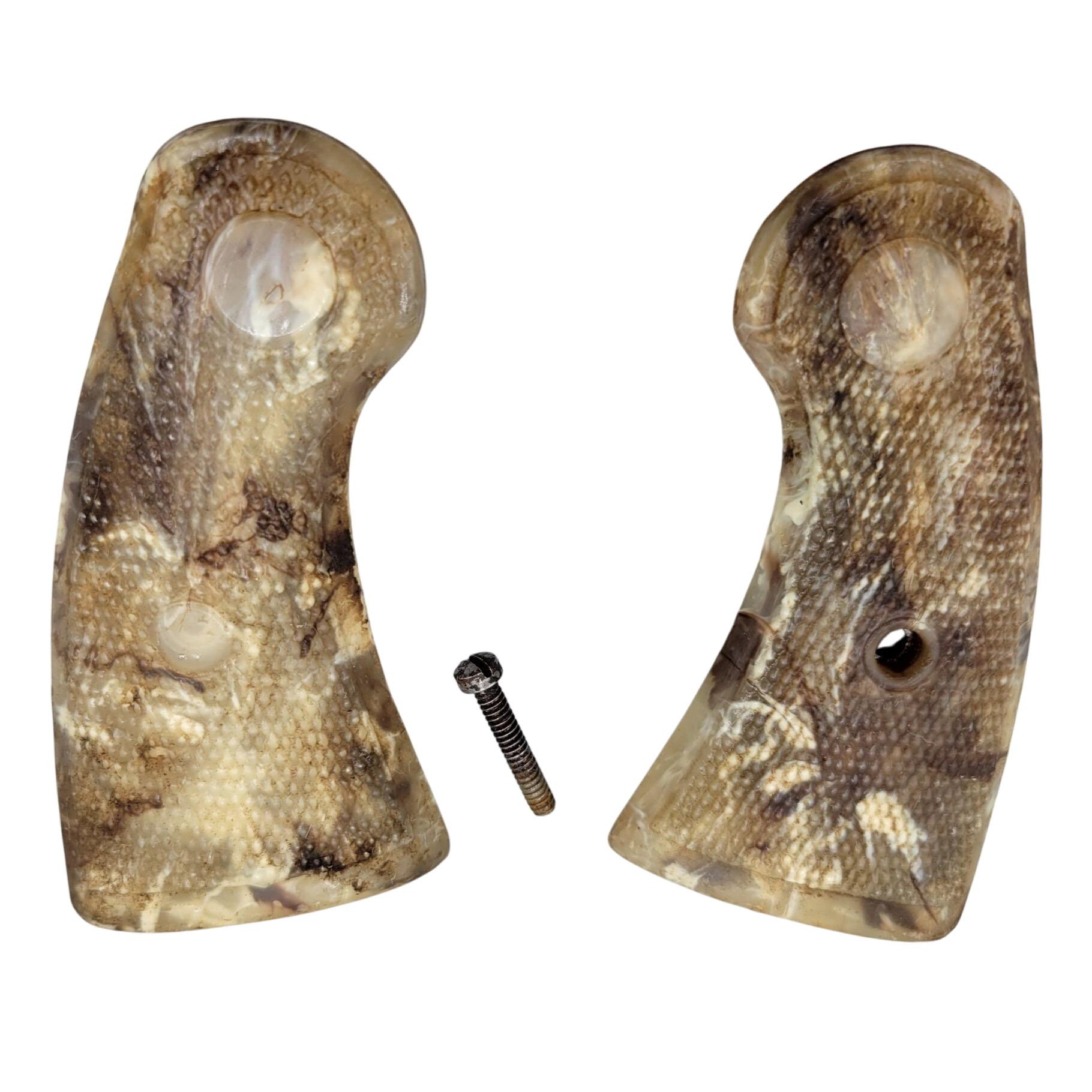 Uberti Schofield Pistol Grips - Jet Black Plastic With Screw