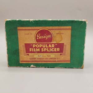 Ensign Ltd Popular Film Splicer for 8mm Film London England with Instructions