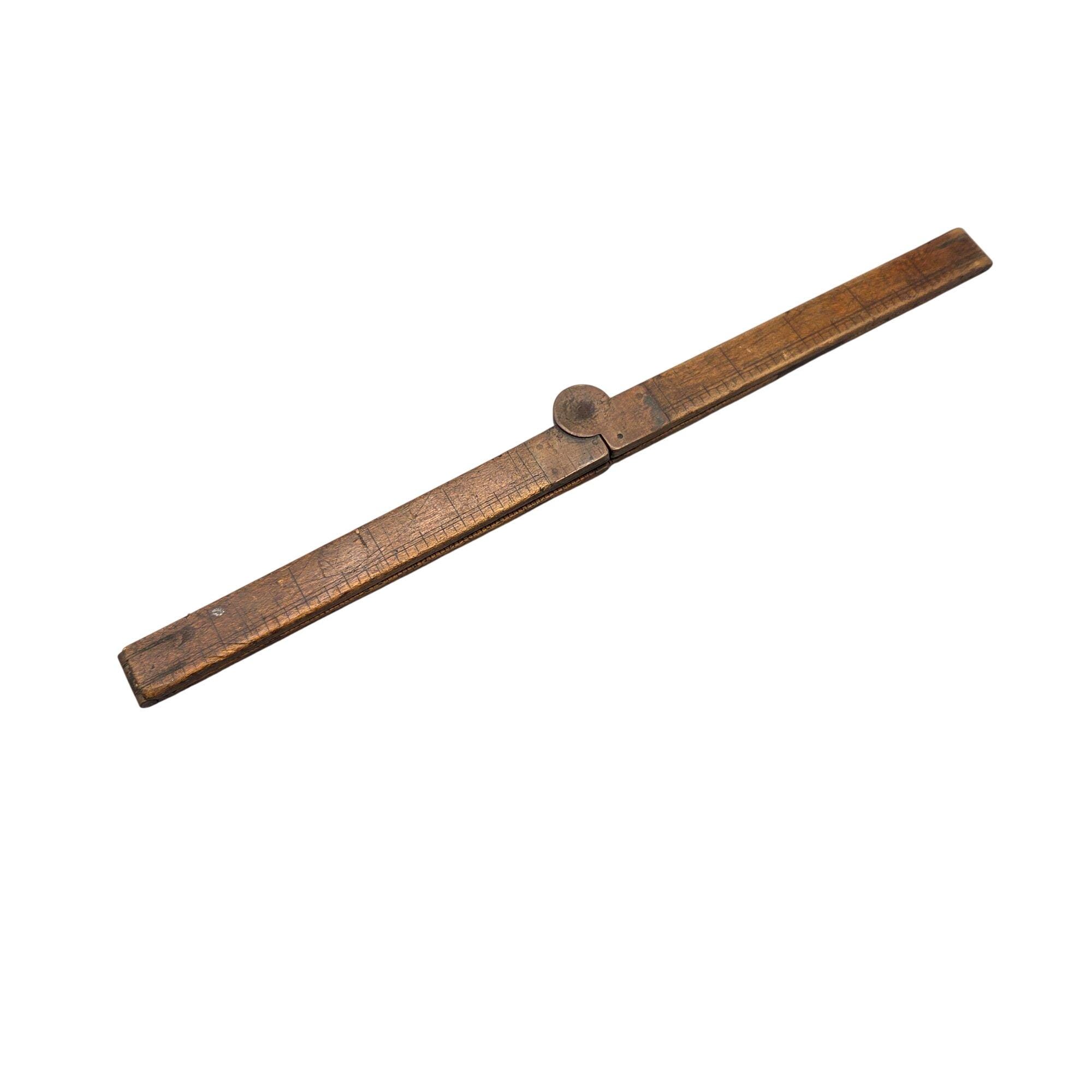 Expandable Metal Ruler Lufkin 752B Extension Ruler Folding Expandable Brass Wood 24 Inch - Etsy