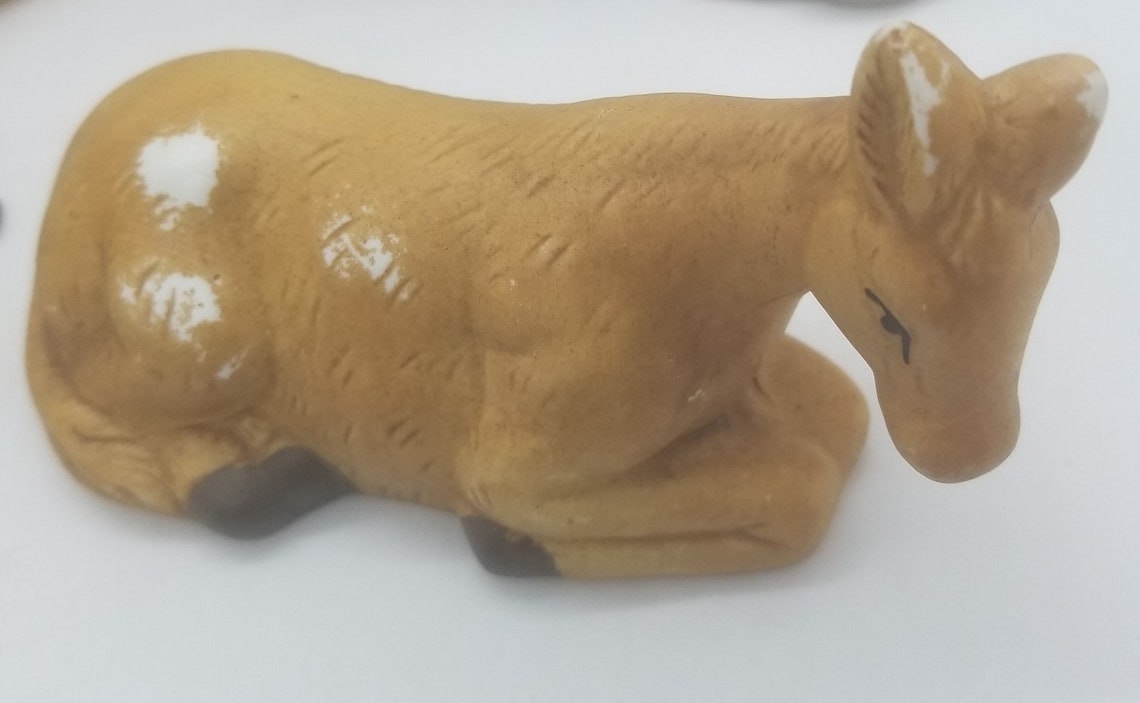 Homco Cows Horse Camel Animals Additional Nativity Pieces | Etsy