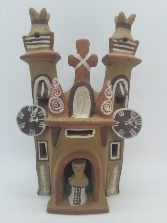 工芸品 Peru pottery church Iglesia Ayacucho - Peruvian Ceramics, Ayacucho Ceramic Folk