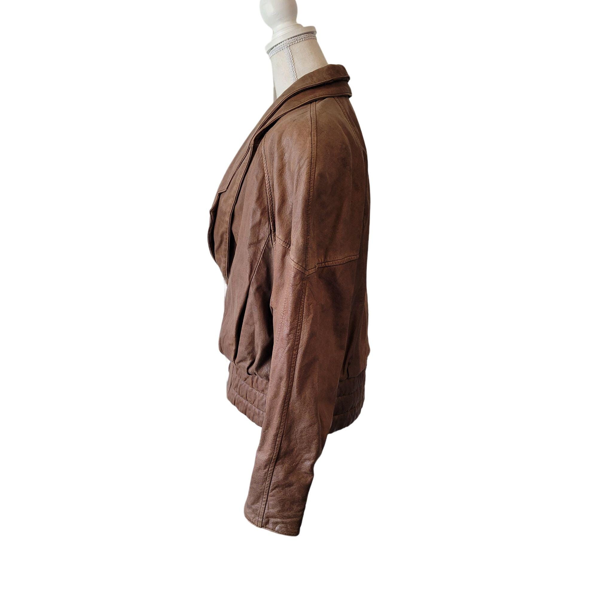 Vintage Charley's Leather Jacket Short Snap Closure Slit Side Pockets Size Small - Etsy Vintage Charley's Leather Jacket Short Snap Closure Slit Side Pockets Size Small - Etsy