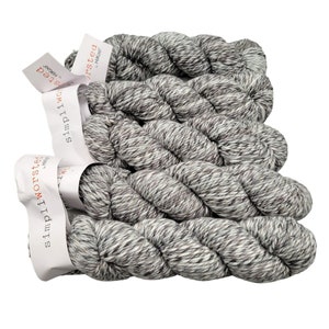Simpliworsted HiKoo Yarn 49 Shades of Gray Varigated 5 Skeins 700 Yards Total
