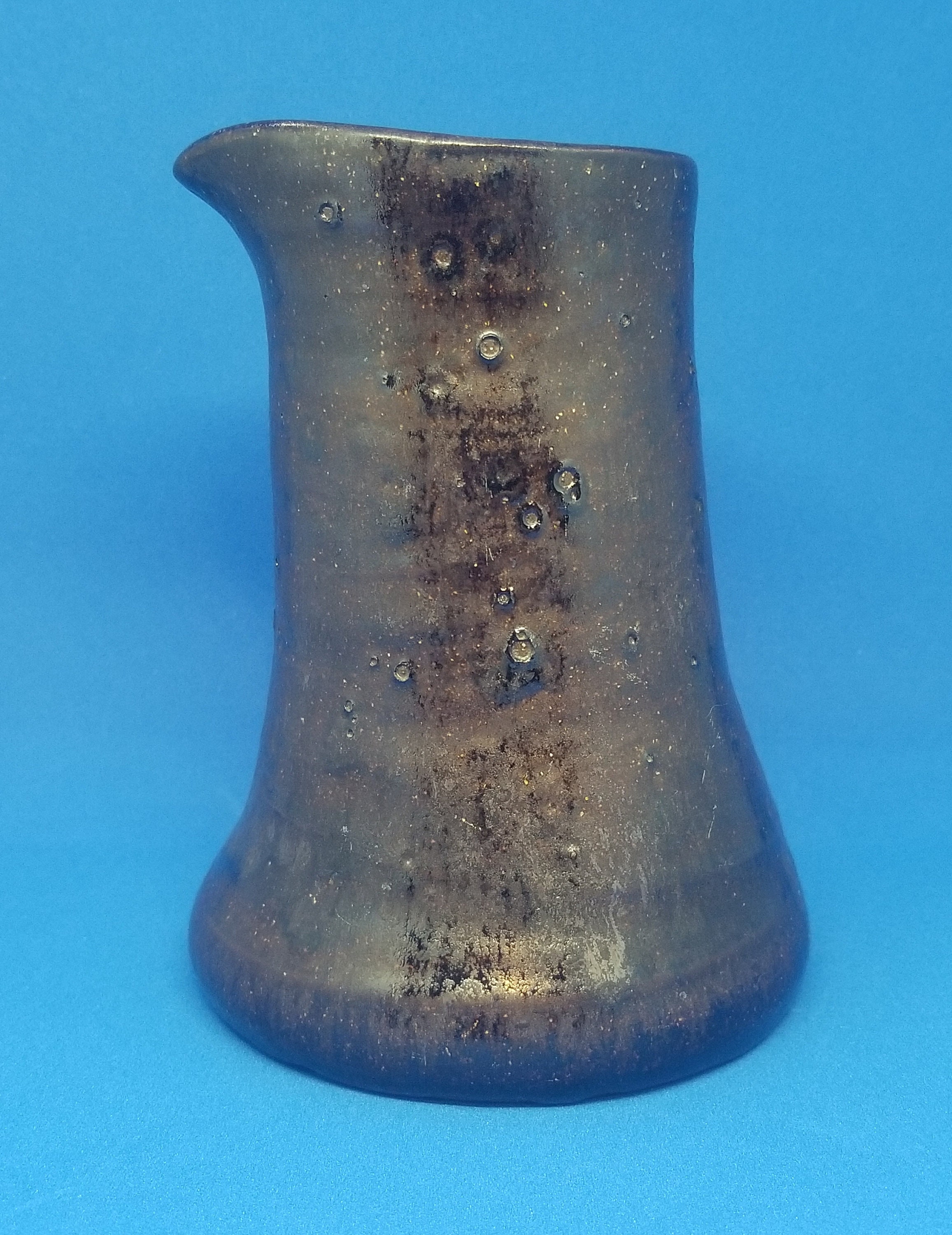 Studio Pottery Handcrafted Hand Built Coil Handleless Pitcher Etsy