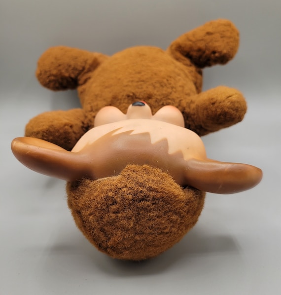 Knickerbocker Pouting Bear Vinyl Face Bear Pouty Bear Plush