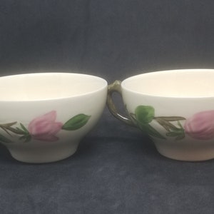 Franciscan Desert Rose Tea Cups Set of Two 2 Made in England 1980&#39;s