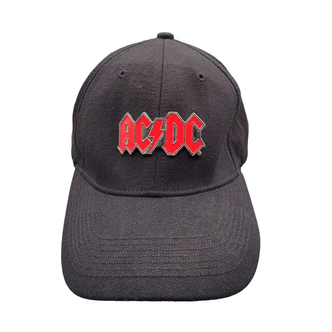 AC/DC Black Bio-domes Headgear Baseball Hat Metal Emblem One Size Fits ...