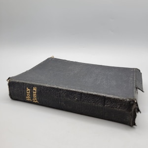 1935 Holy Bible King James Version American Bible Society Black Leather