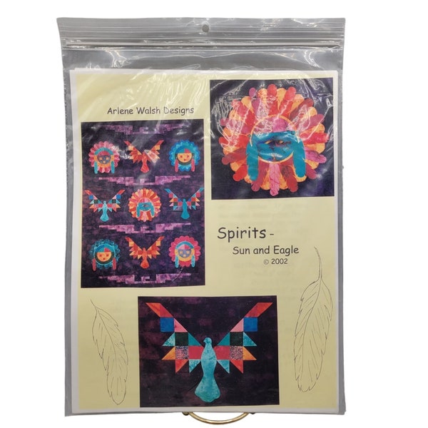 Spirits Sun and Eagle Applique and Piecing Quilt Pattern Arlene Walsh Designs