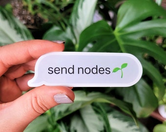 Send Nodes iPhone Text - Vinyl Sticker