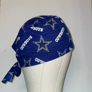 Dallas Cowboys Mens Scrub Cap, NFL Surgical Hat for Men, Nurse Caps, America&#39;s Team, Skull Cap for Doctor, Food Service or Chemo Cap Cowboys