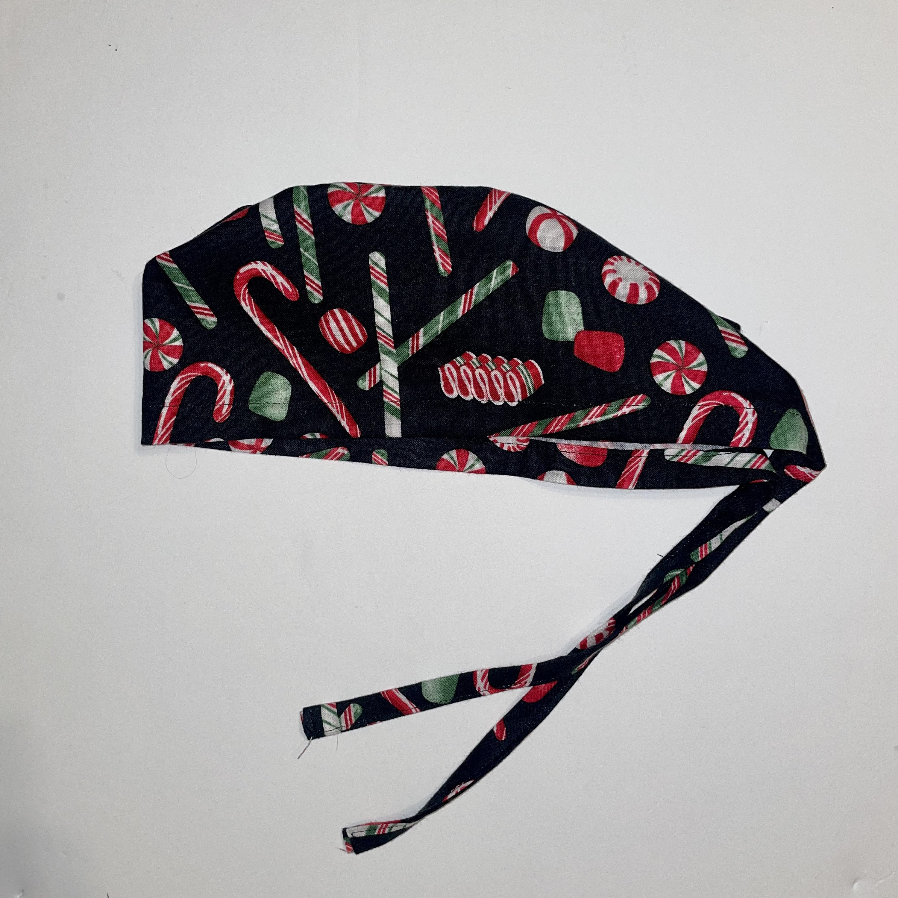 Women's Christmas Working Cap With Cotton Sweatband - Adjustable Mermaid Scale Design - View #4