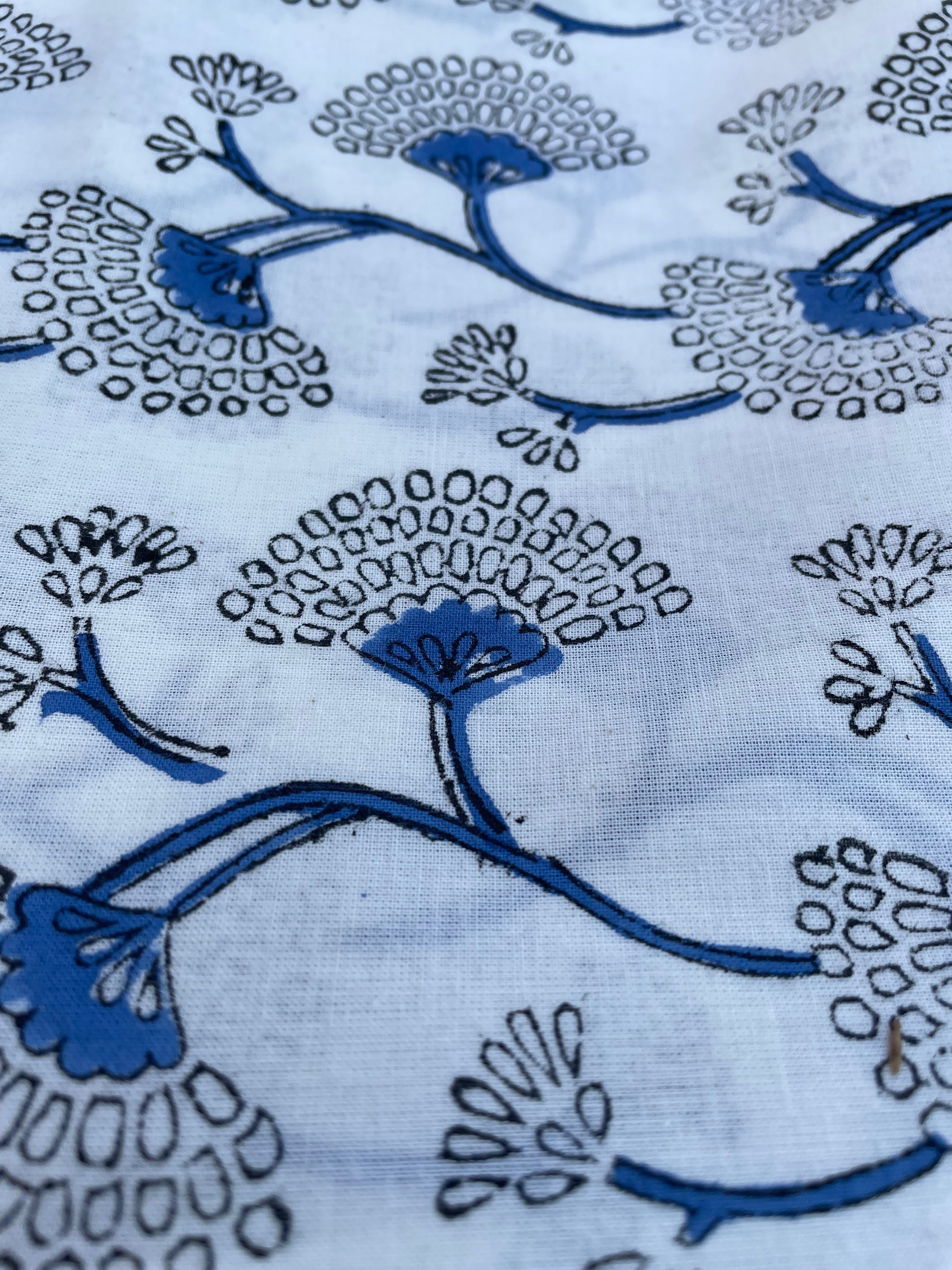 Indianer Block Print, indische Baumwolle, Hand gestempelt Druck ...