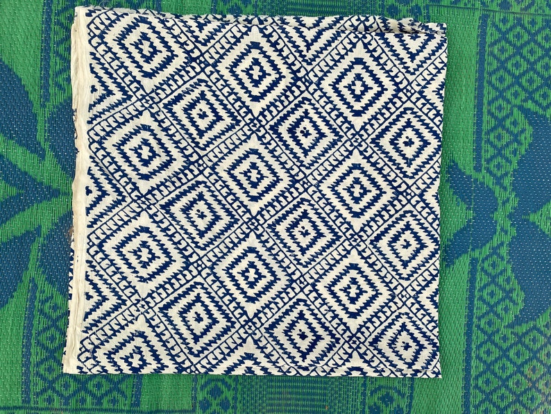 Indian Block Print, indian cotton, Hand stamped printing,Indian Fabric, Peace Block Print Fabric, sewing and quilting fabric image 2