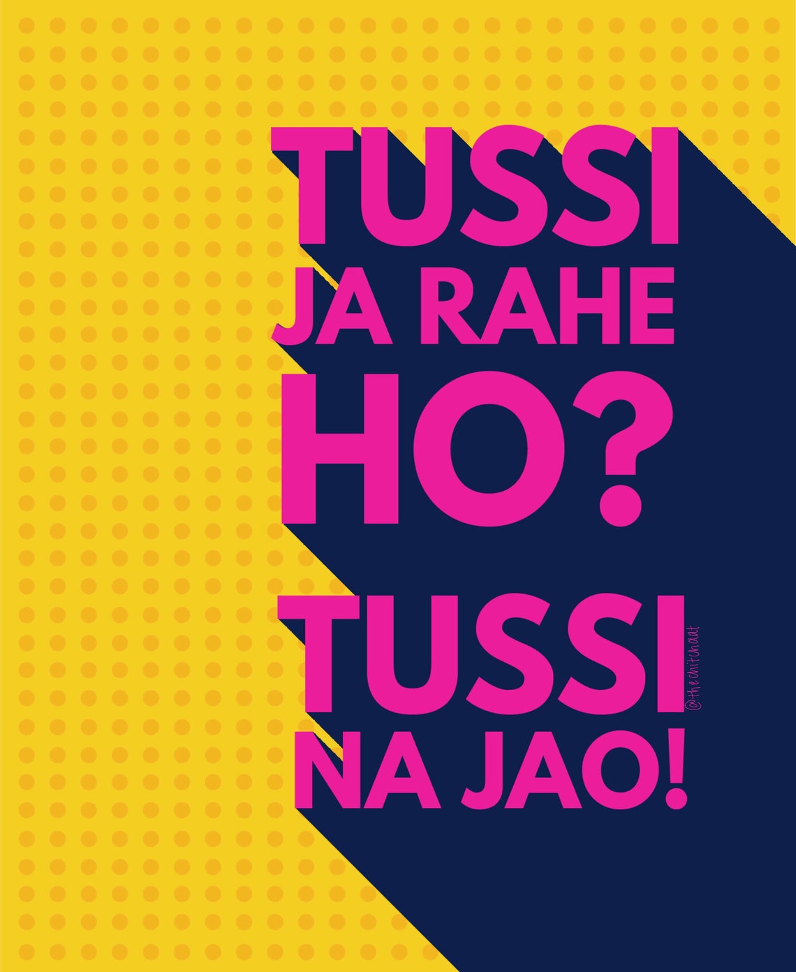 Tussi Ja Rahe Ho Tussi Na Jao Bollywood Greeting Card Etsy