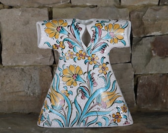 Handmade Turkish Ceramic-Classic Iznik Ottoman Caftan Design- 20 cm
