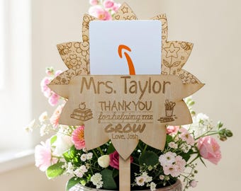 Personalized Teacher Gift•Thank You Teacher Gift•Teacher Appreciation Gift•End of Year Teacher Gift•Gift Card Holder•Custom Teacher Present