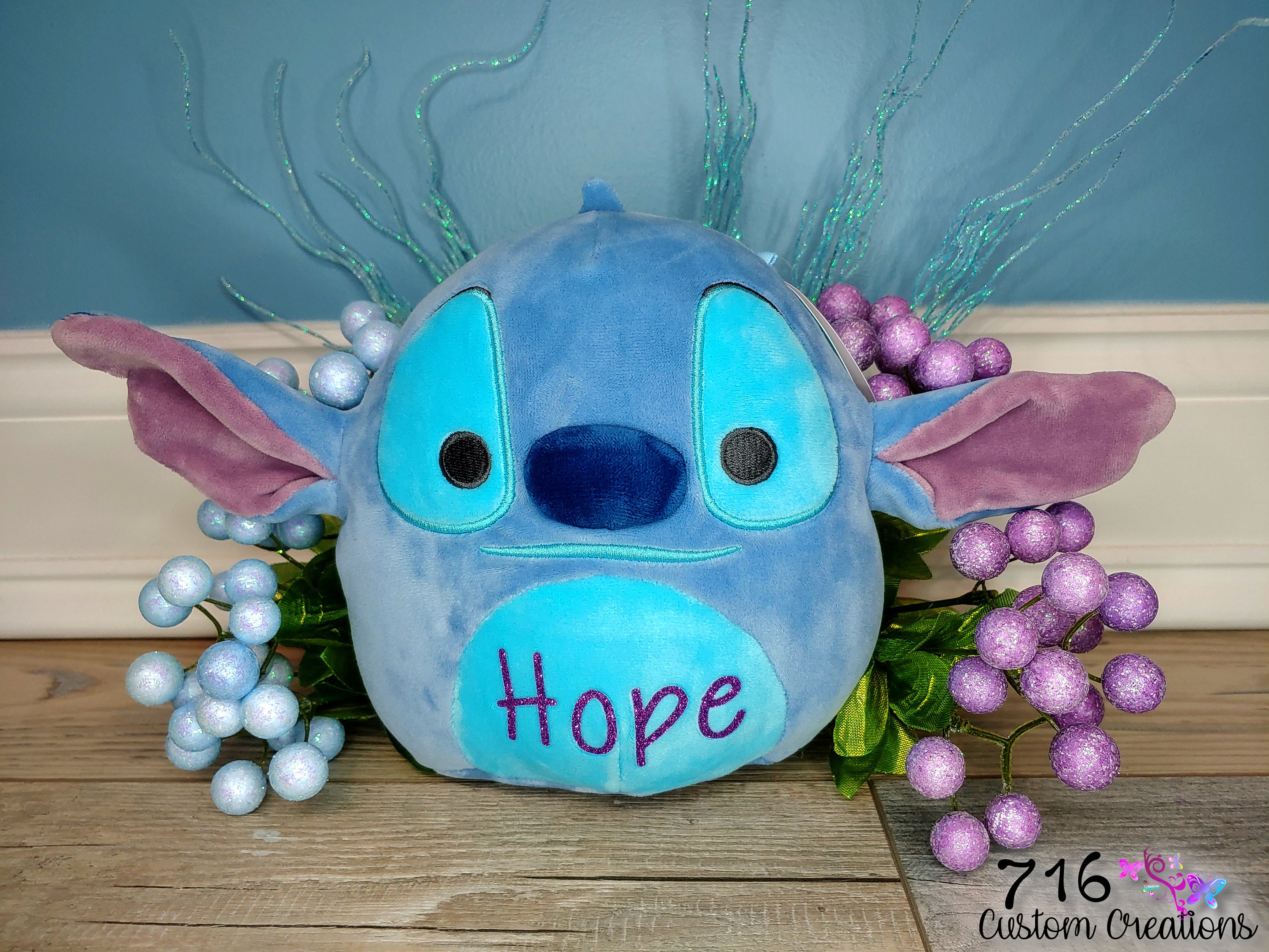 Squishmallow 8 Stitch in Elvis Costume W/custom Hand-made Beaded I Love  SQUISH Clip-on Charm Collectible -  Israel