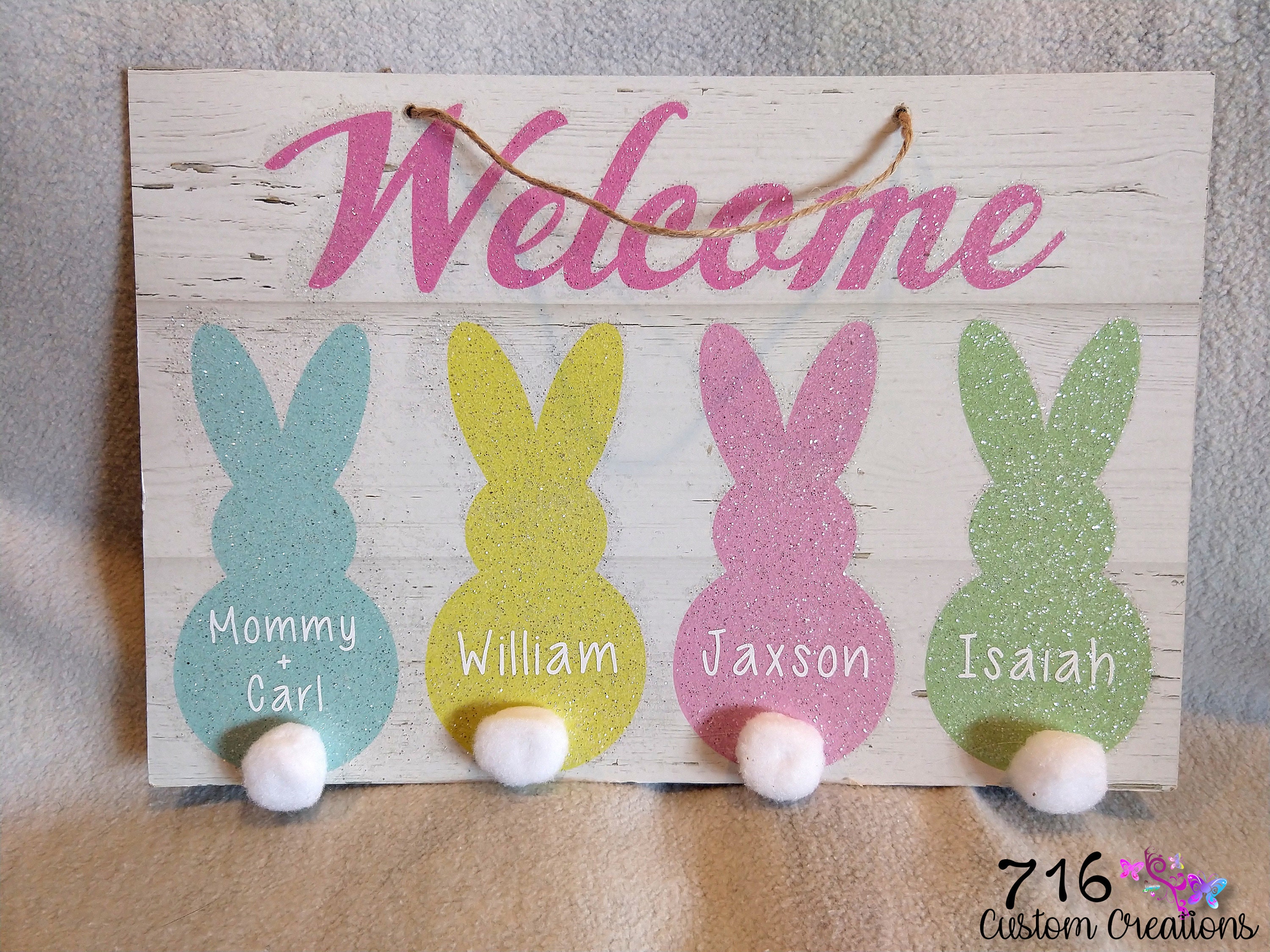 Personalized Easter Sign Sign Easter Sign Etsy