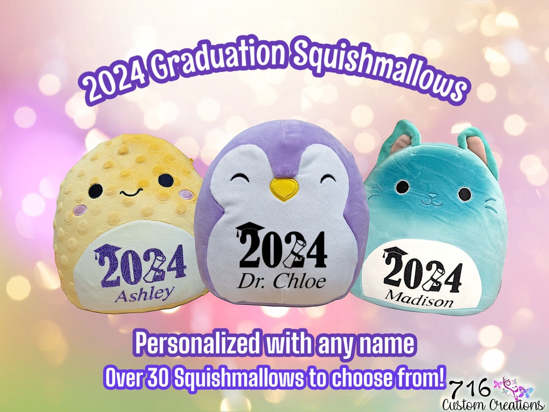 7.5 Personalized Graduation Squishmallow, Stuffed Animal, Gift for Grad