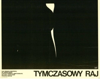 Tijdelijke Paradise Poolse Film Poster M. Wasilewski kunst! '1982