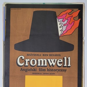 Cromwell | Original Polish Poster Mlodozeniec art! &#39;1971