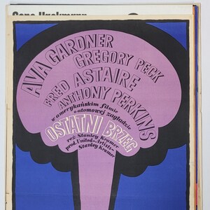 On the Beach | The Last Shore | Original Polish Poster Krajewski art! &#39;1967