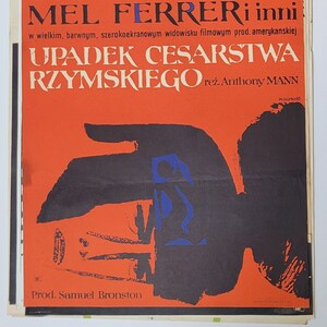 The Fall of the Roman Empire | Original Polish Poster Gorka art! &#39;1965