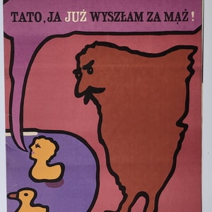 ¡PAPÁ, ya estoy casado! Póster original polaco 1977